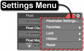 Settings Menu