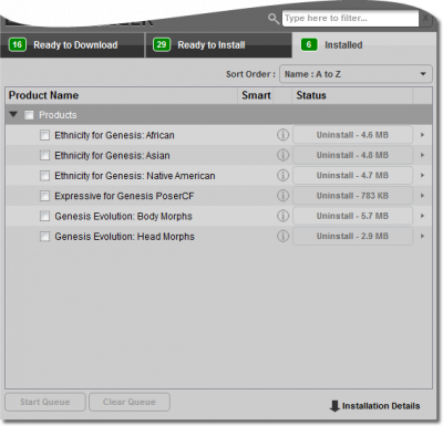 Installed Page