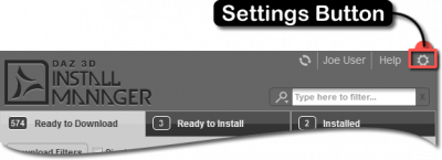 Settings Button