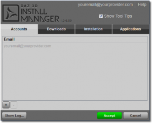 Accounts Page